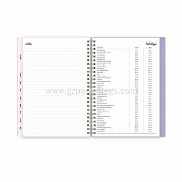 Custom 2025 Spiral Date Weekly and Monthly Planner
